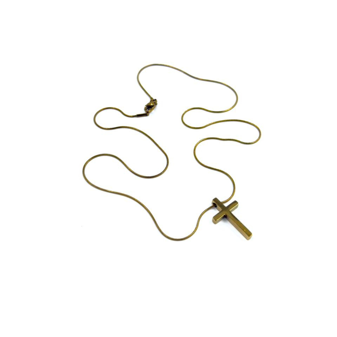 Humble Cross Gold Pendant - House Of Tulam